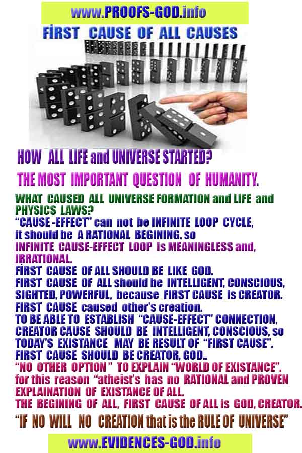 proofs of god, evidences of God scientific proof of God  